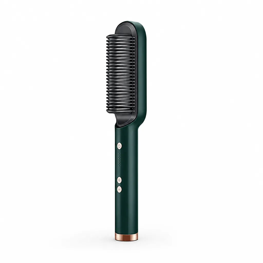Hair Straightener Brush Ionic Ceramic Fast Heat-Up