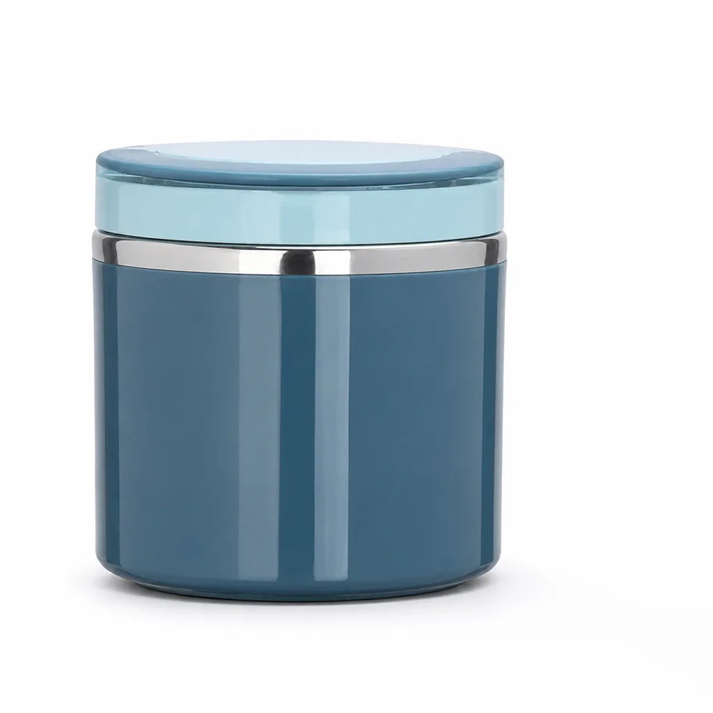 Insulated Lunch Box Double-Walled Stainless Steel Leak-Proof Lid & Handle