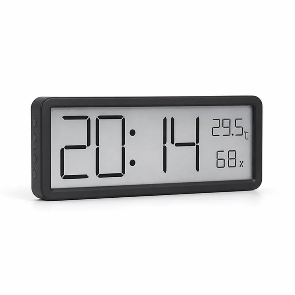 Large Temperature And Humidity Alarm Digital Wall Clock