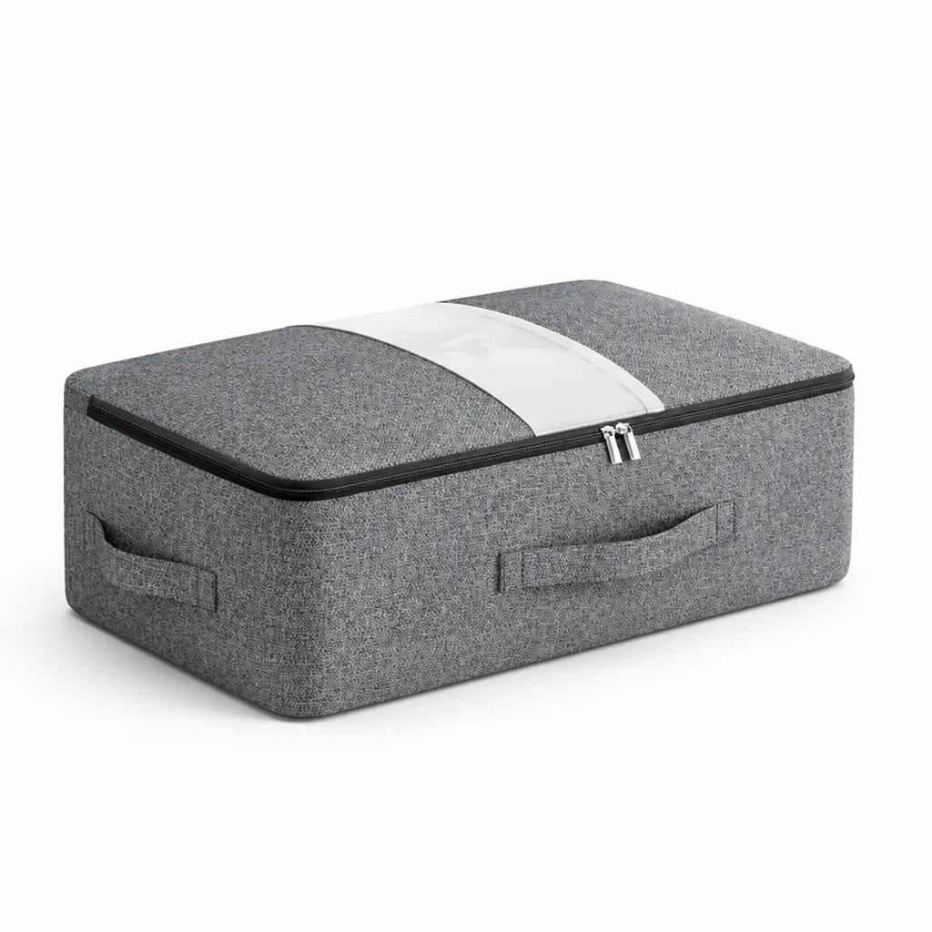 Polyester Under-Bed Storage Bag with Viewing Window