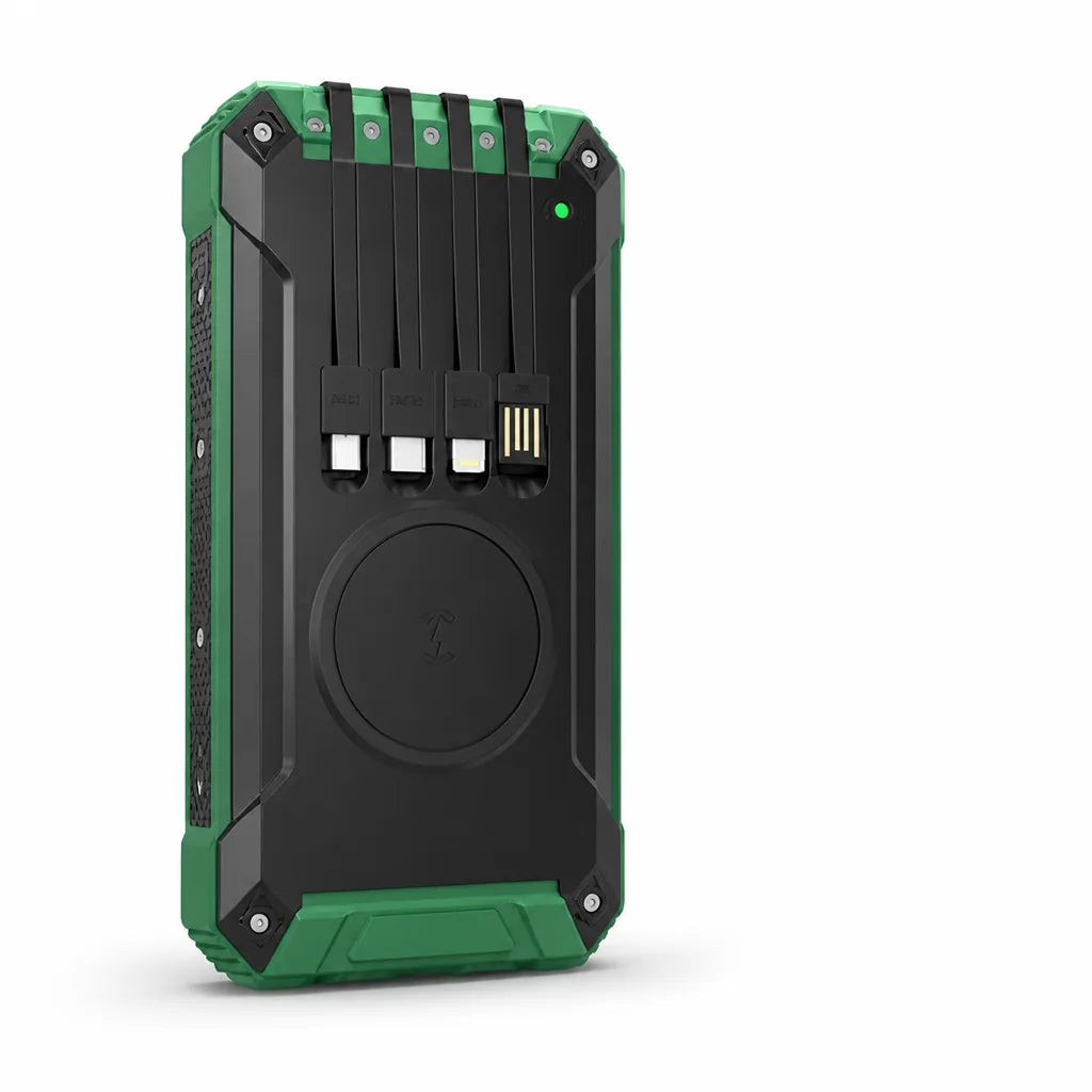 Solar Power Bank 200,000mAh USB-C & Wireless