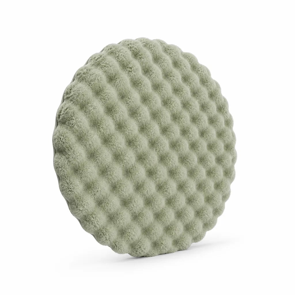 Tufted Polyester Fleece Round Rug (90 cm)