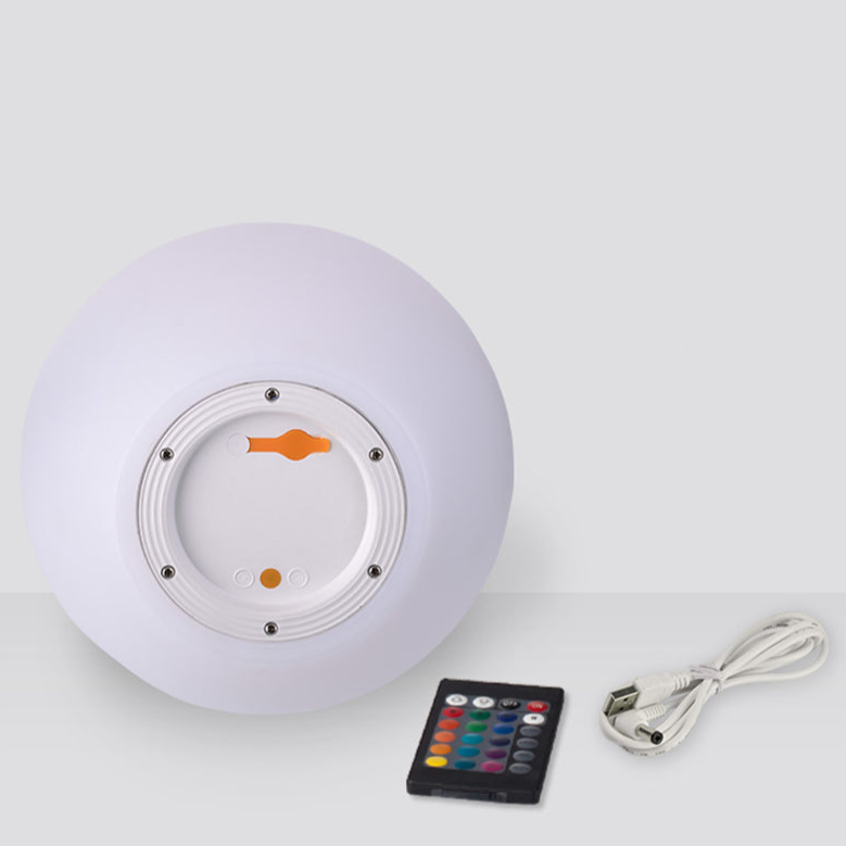 Versatile Color-Adjustable Orb Lamp with Remote Control