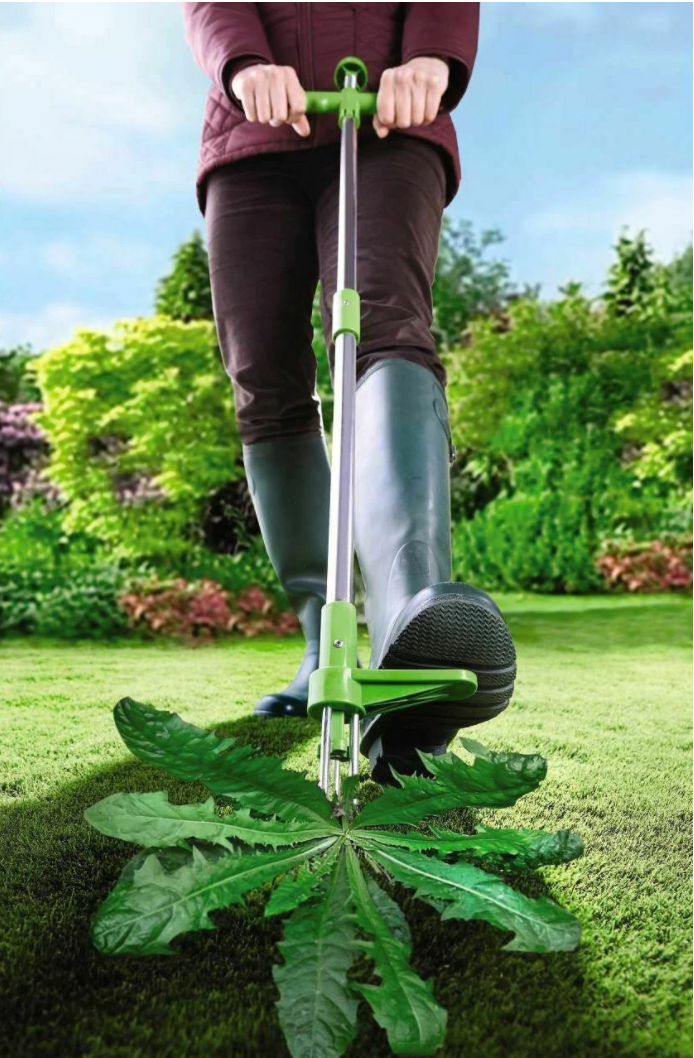 Ergonomic Weed Remover with Tri-Claw Grip and Easy Release, 36-Inch Reach