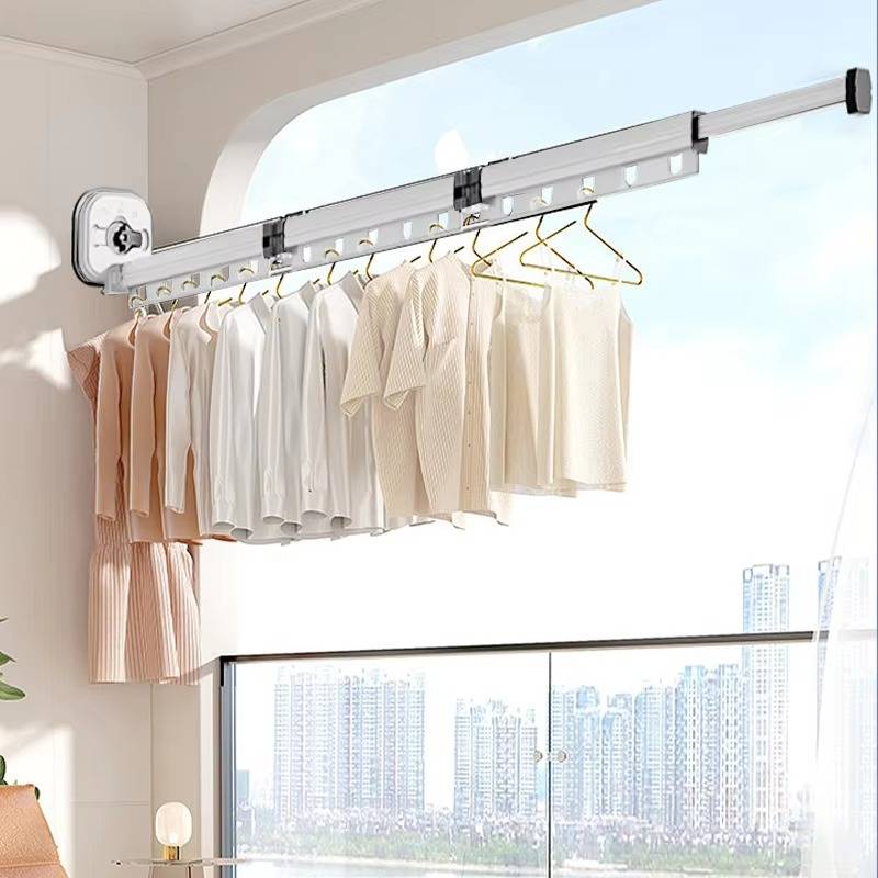 Wall-Mounted Drying Rack with 540° Foldable Design for Space Efficiency