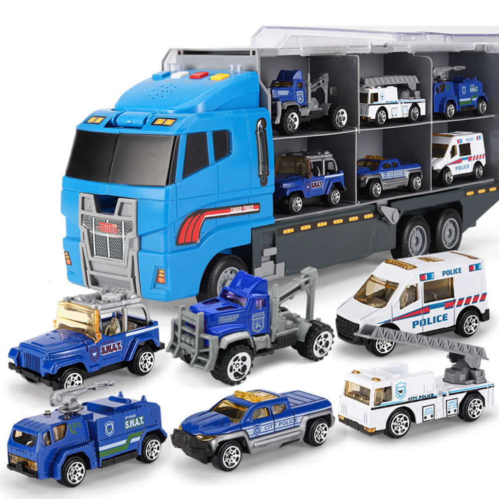 Mini Alloy Vehicle Toy Set for Kids with Realistic Sound Effects