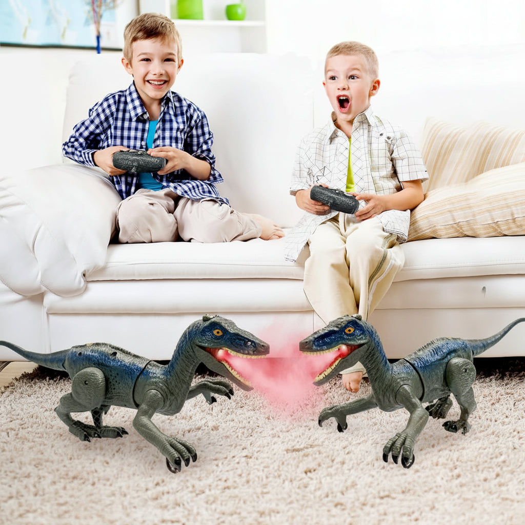 Kids' Velociraptor Toy with Sounds and Lights – Remote Control
