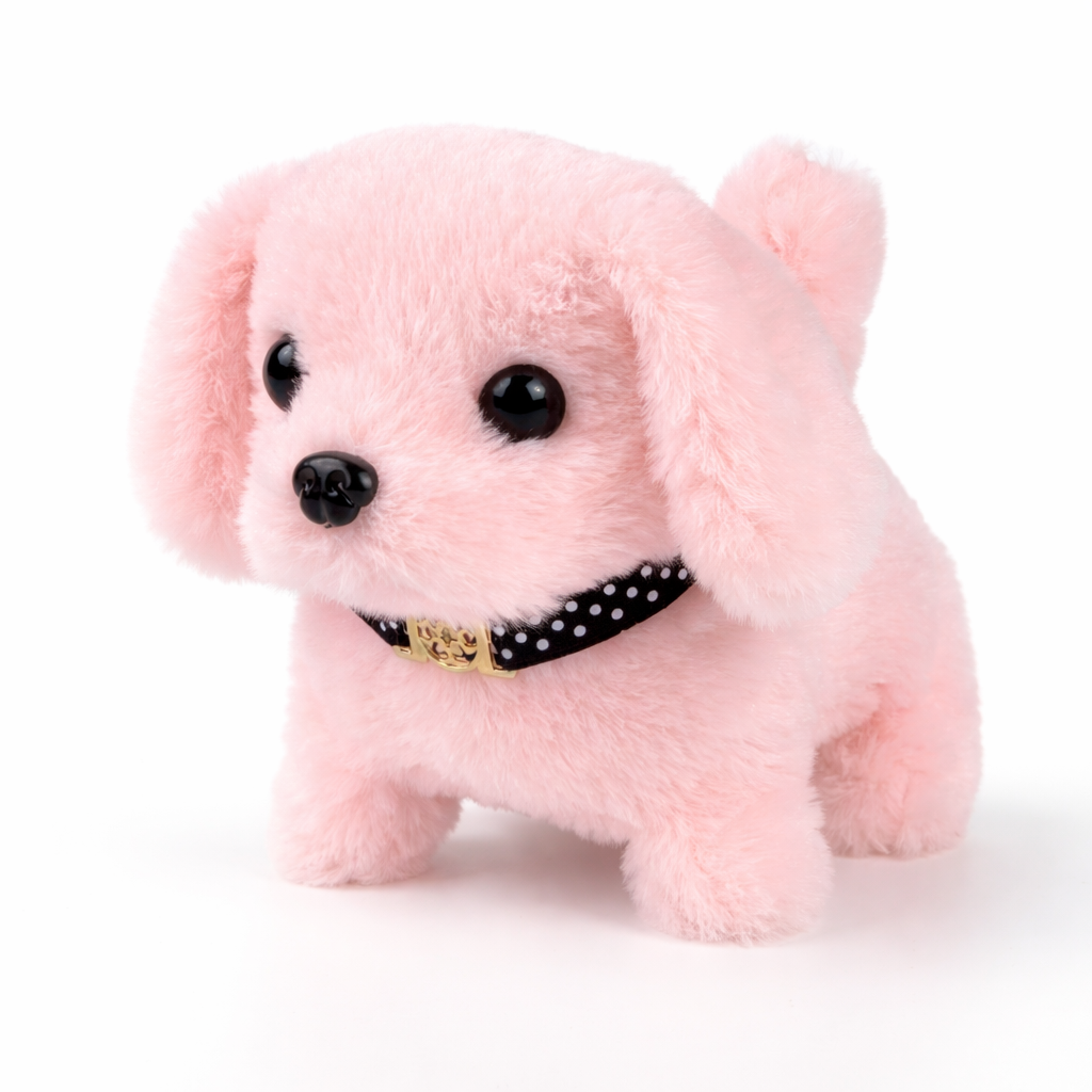 Realistic Walking Robot Dog Toy with Bark Sounds – Interactive Plush Puppy for Kids