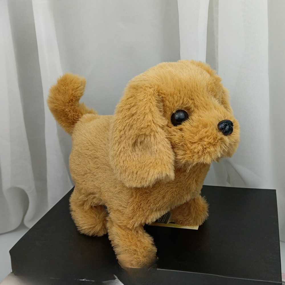 Plush Robot Puppy Toy with Walking and Barking Functions – Fun for Kids