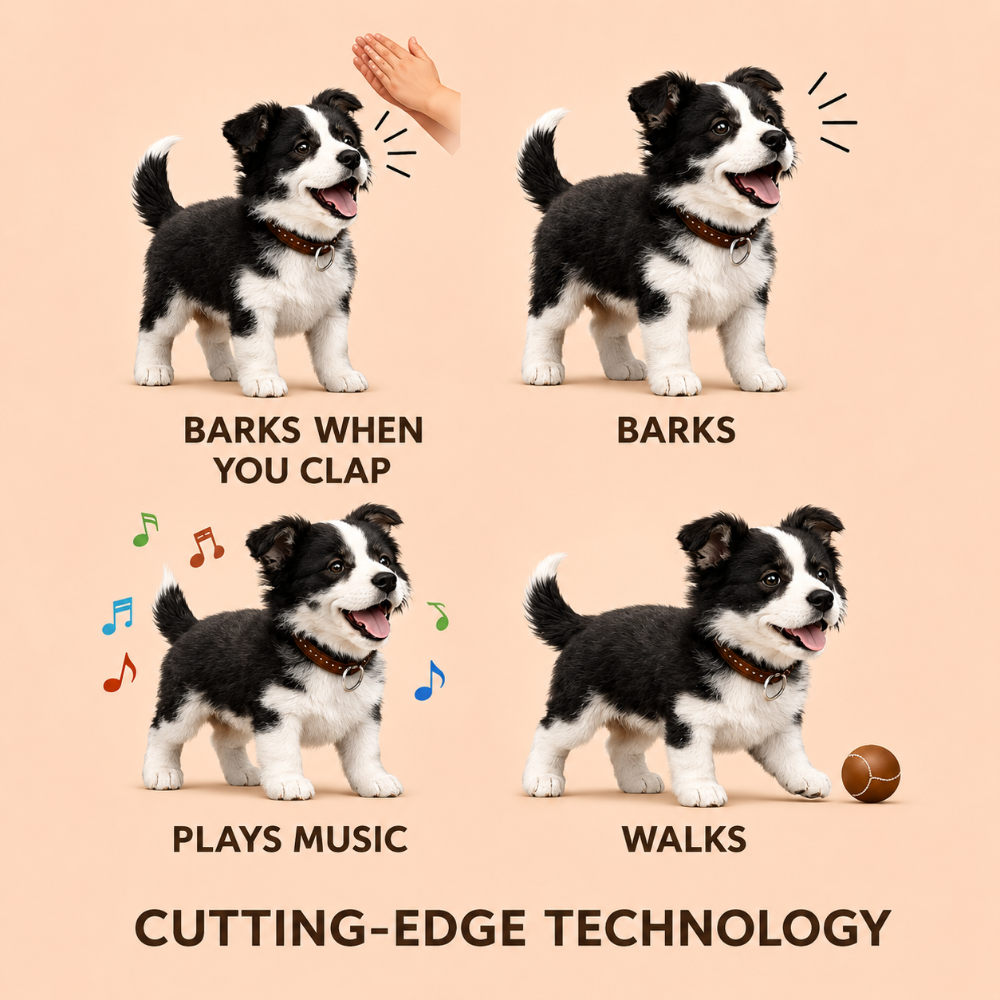 Realistic Robot Dog Toy for Kids – Interactive Walking and Barking Features