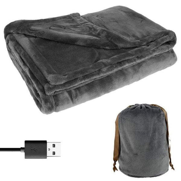 Cozy USB Electric Blanket with Plush Flannel, 63 x 33 Inches