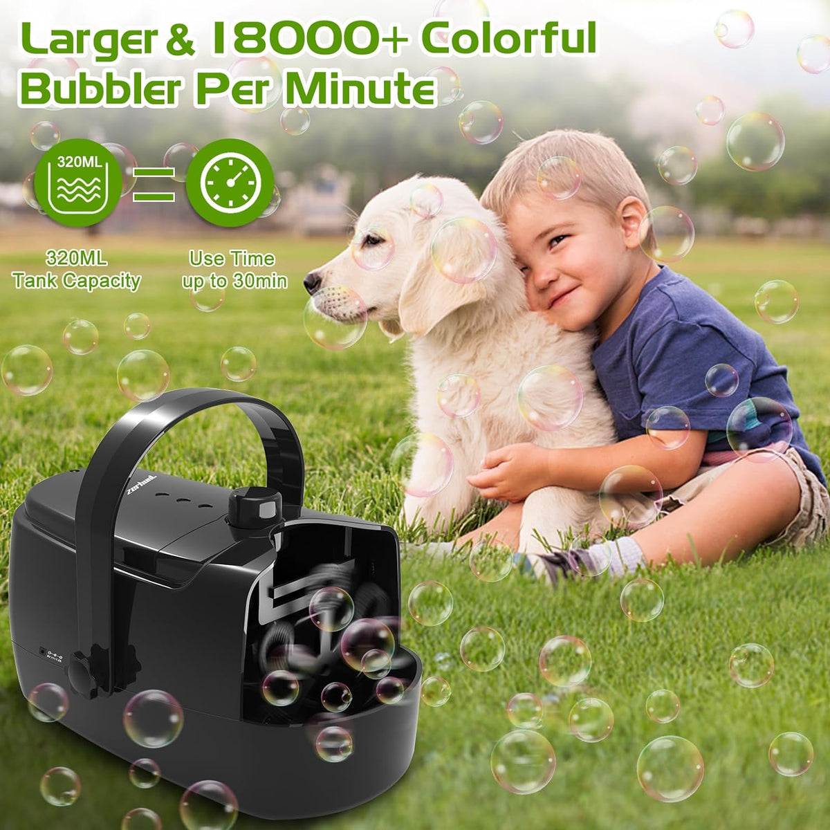 Automatic Bubble Maker with High Output – Safe for Parties and Outdoor Use