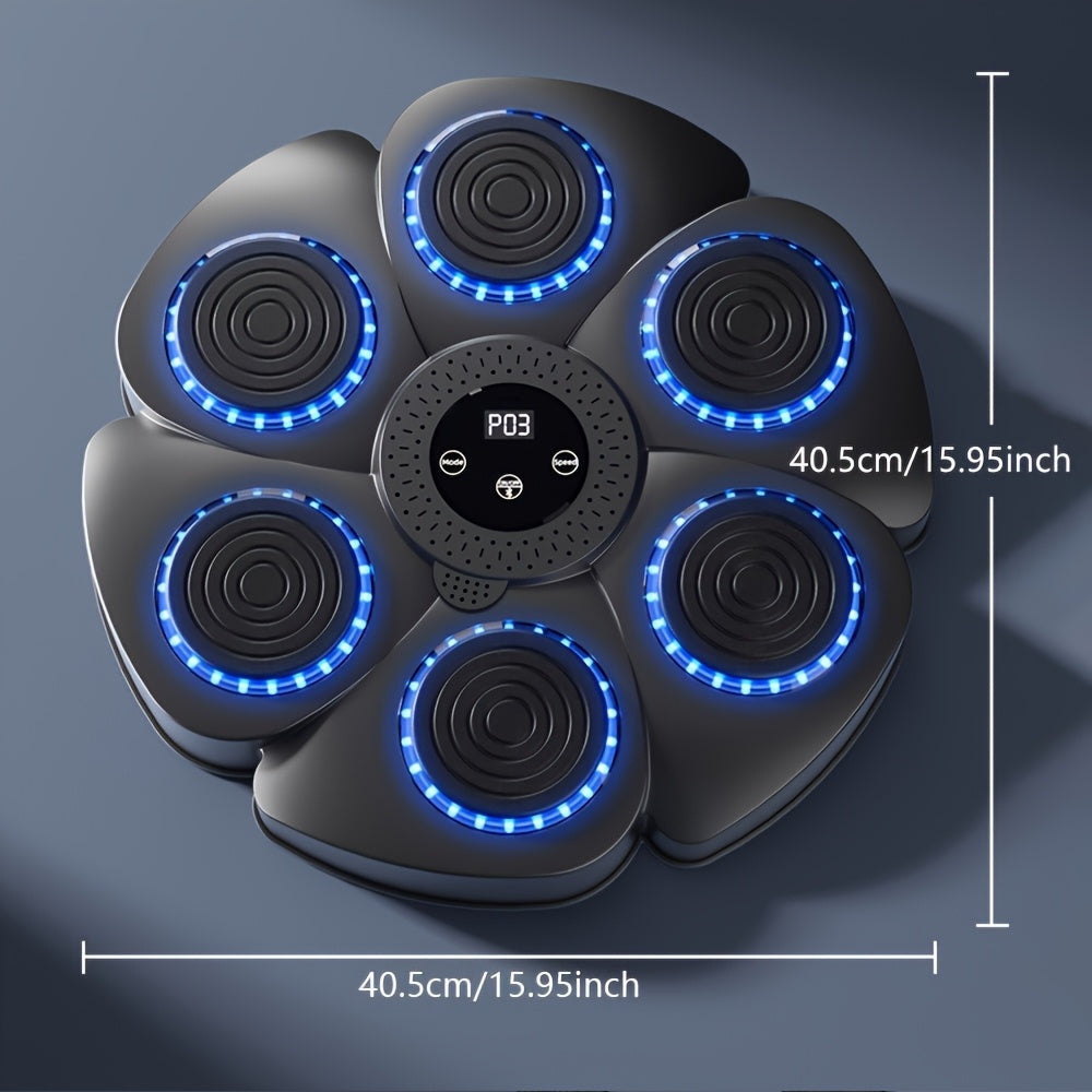 Interactive Wall-Mounted Boxing Trainer with LED Feedback