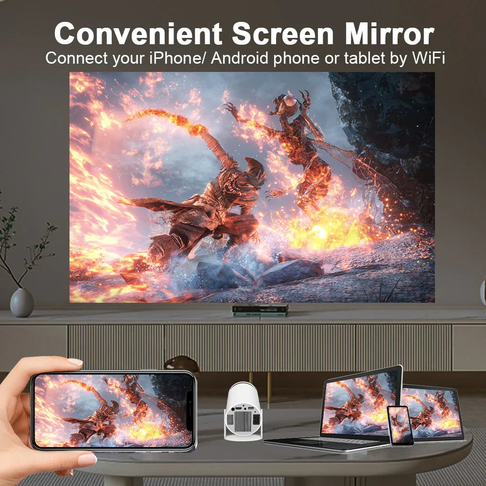 4K Ultra HD Projector with LED Technology | Stream Easily for Enjoyment