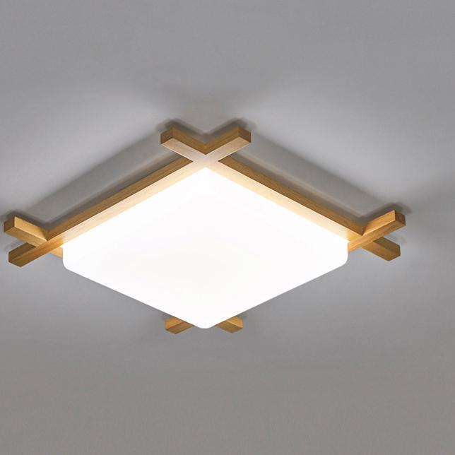 Modern Japanese Flush Mount Ceiling Light – Elegant Design