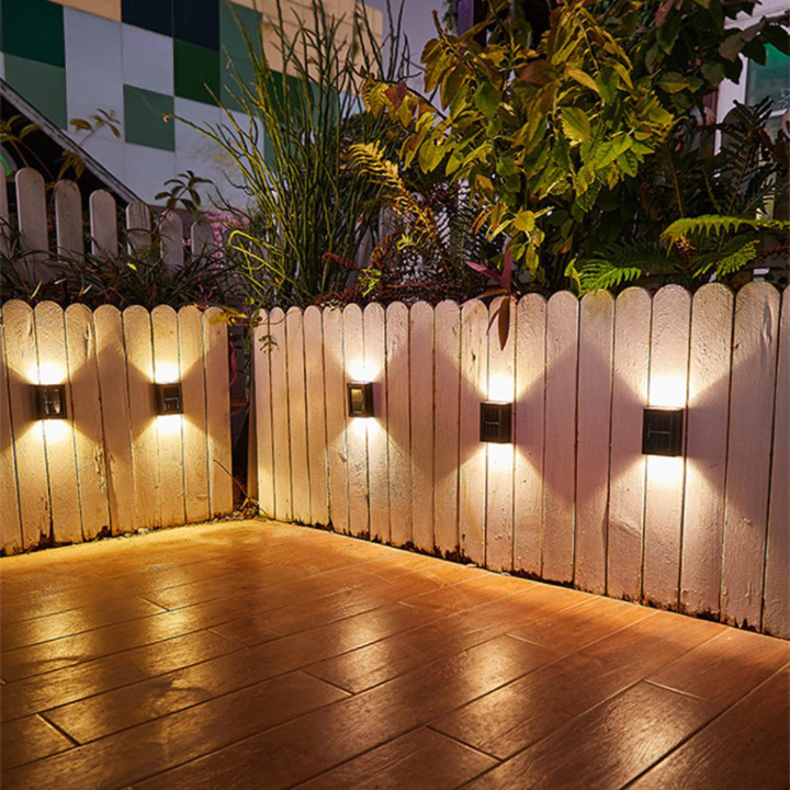 Contemporary Outdoor Wall Light with Solar LED