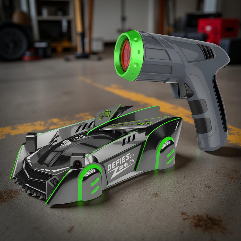 Remote Control Car with Laser Guidance – LED Wall Climber for Kids