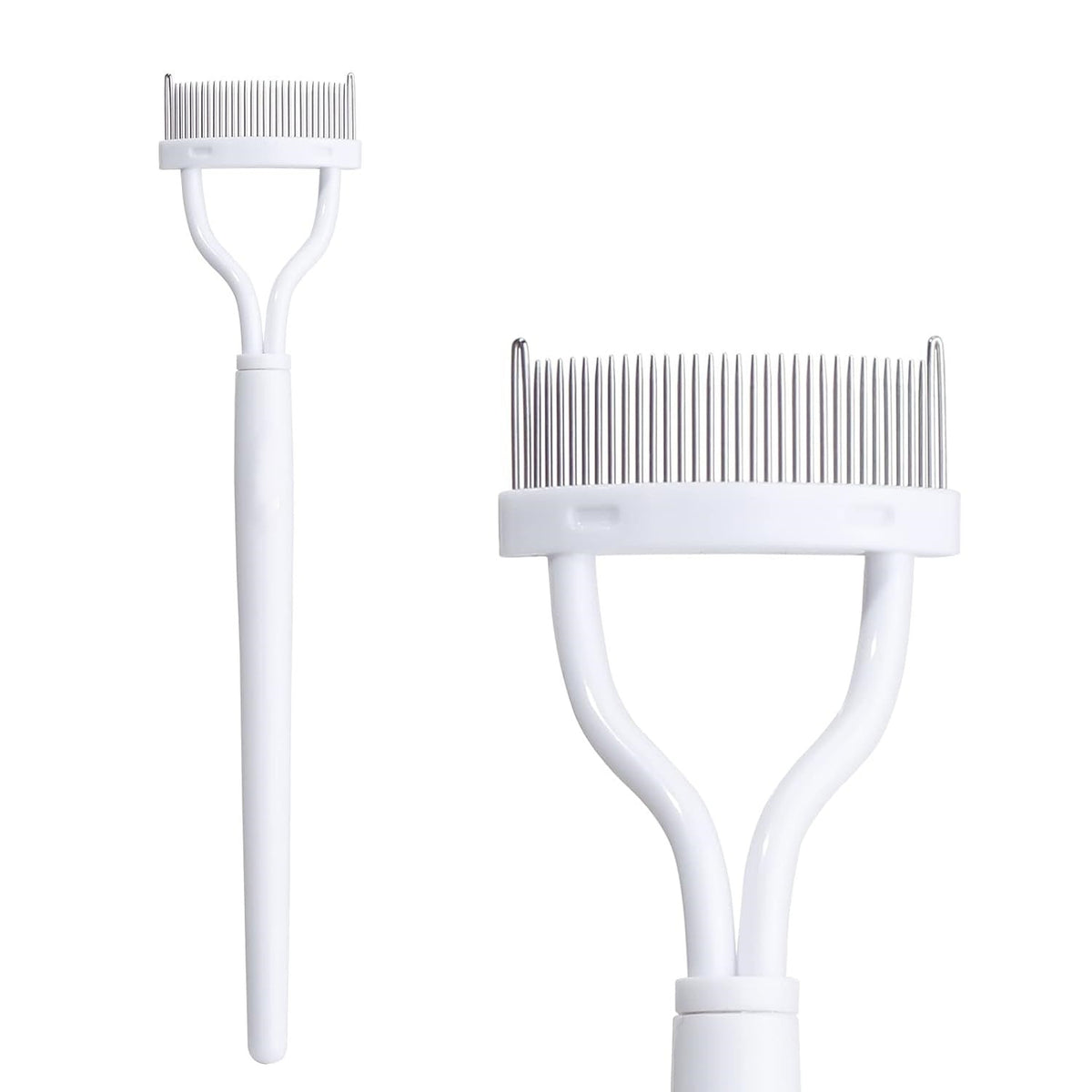 Curved Eyelash Comb Tool for Clump-Free Separation and Application