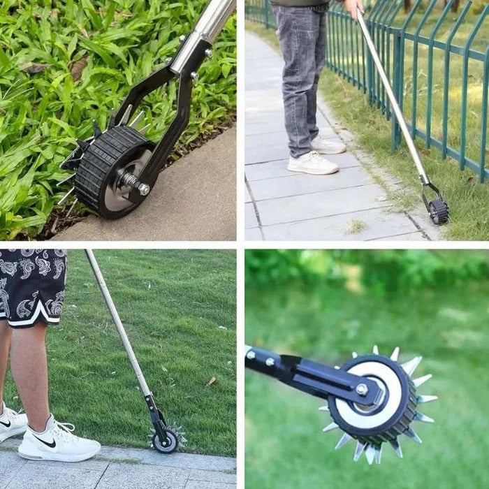 Manual Lawn Edger Tool with Adjustable Height and Comfortable Grip for Clean Edges