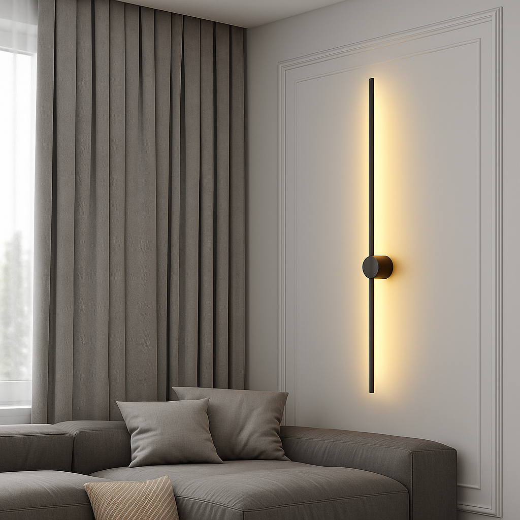 Contemporary Linear Wall Light Fixture with LED