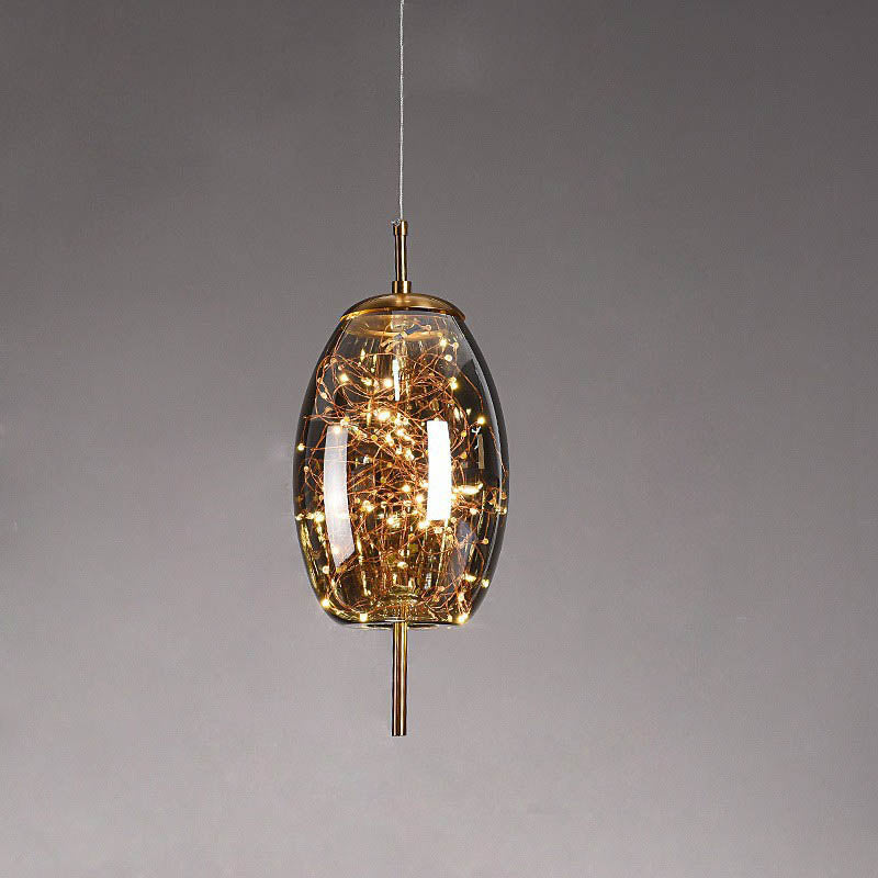 Scandinavian Style Glass Pendant Lamp – Elegant Lighting Fixture