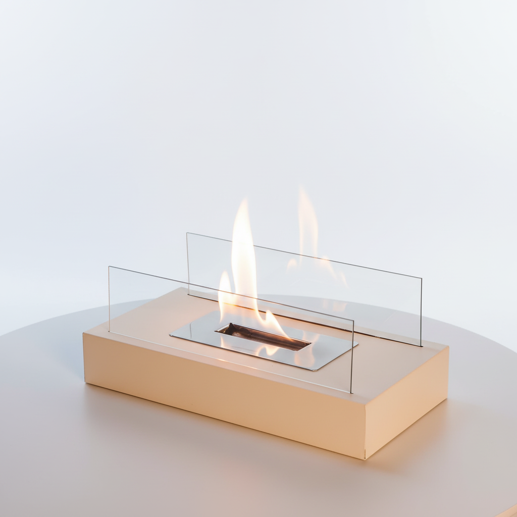 Compact Tabletop Decorative Fire for Indoor and Outdoor Use – Smoke-Free Flame