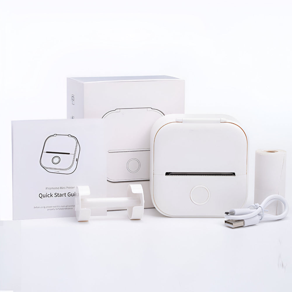 Bluetooth Mini Pocket Printer – Inkless Thermal Printing for Travel