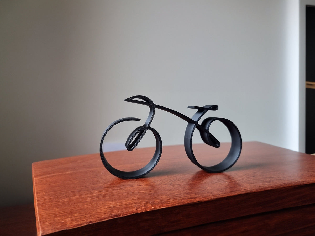 Unique Wall Art for Home Decor - Sleek Wireframe Bicycle Sculpture