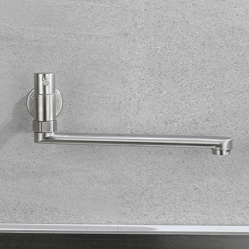 Stainless Steel Pot Filler Faucet with Swivel Spout – Wall Mount Design