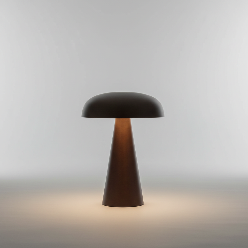 Mushroom-Shaped Portable Table Lamp with Adjustable Brightness for Cozy Atmosphere