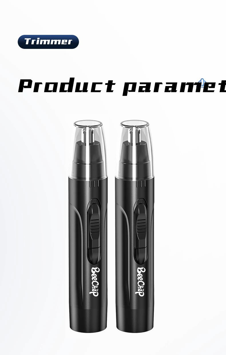 Rechargeable Precision Trimmer for Nose & Ear Hair – Compact & Painless
