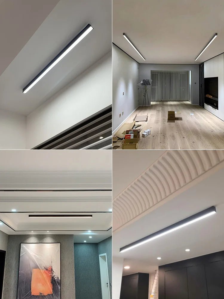 Contemporary Linear LED Ceiling Fixture in Minimalist Design
