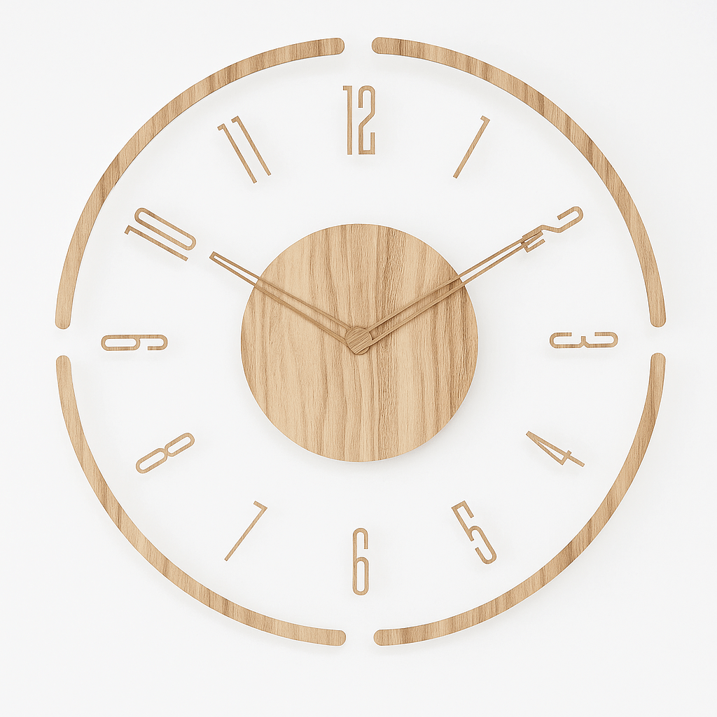 Nordic Style Wall Clock with Minimalist Design