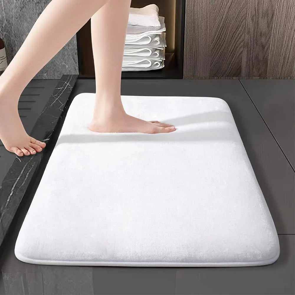 Soft Velvet Shower Mat | Anti-Slip and Highly Absorbent Bath Mat