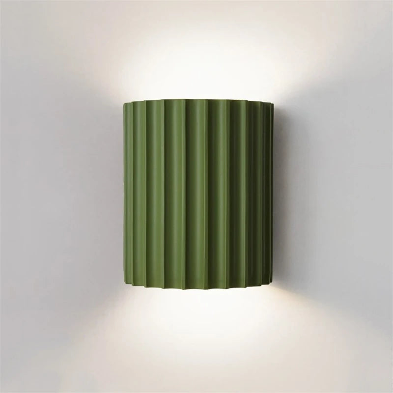 Stylish Ribbed Wall Lamp for Ambient Lighting in Modern Interiors