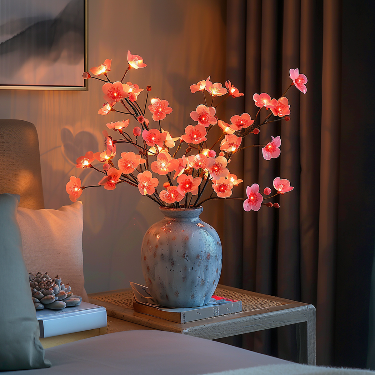 Table Lamp with LED Branch Design – Minimalist Style