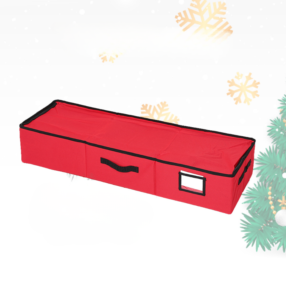 Adjustable Divider Ornament Storage Container | Organizer for 64 Christmas Ornaments