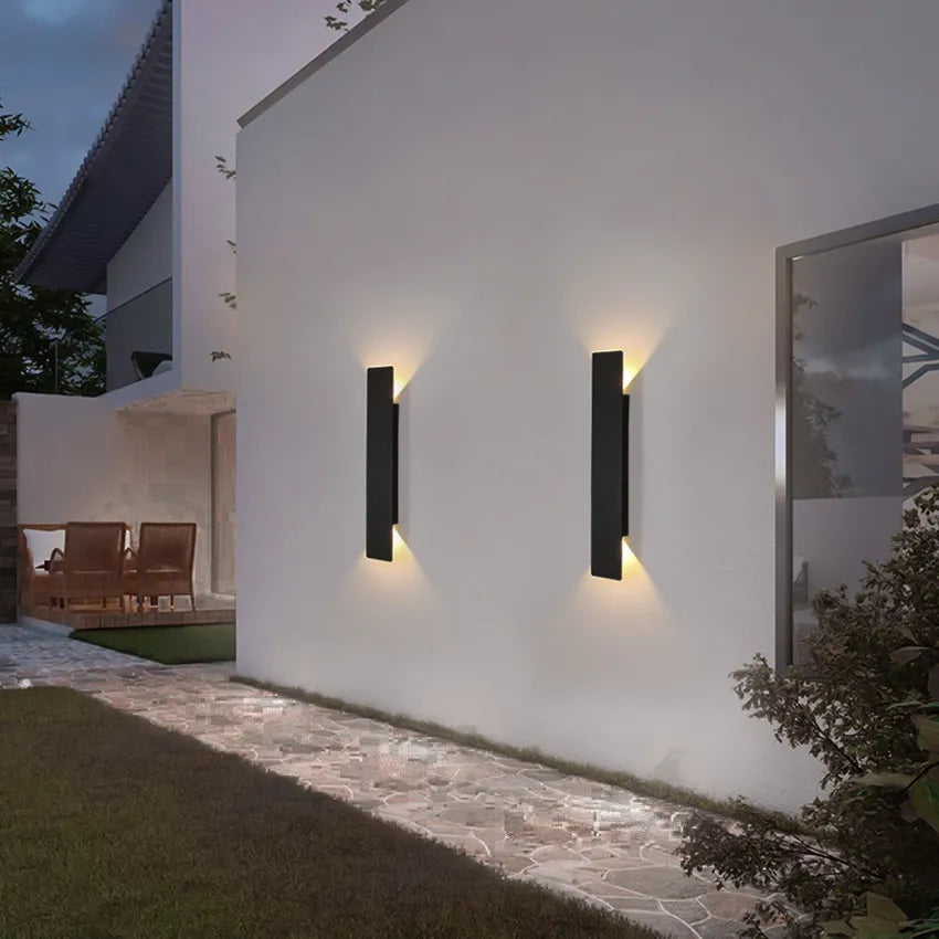 Contemporary Outdoor Wall Light with LED – Minimalist Design