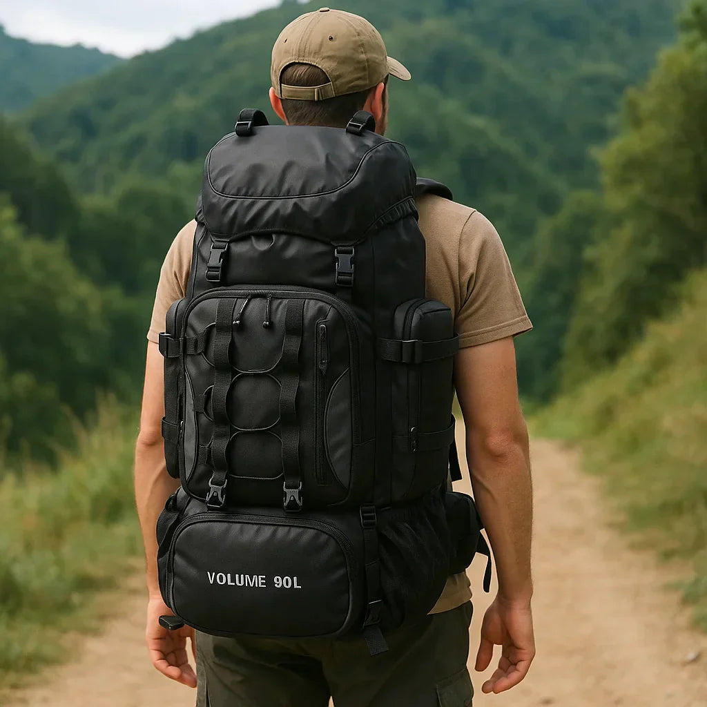 90L Waterproof Hiking Backpack – Lightweight Travel Pack with Ergonomic Design