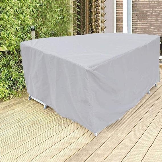 Waterproof Black Polyester Outdoor Furniture Covers with UV Shielding