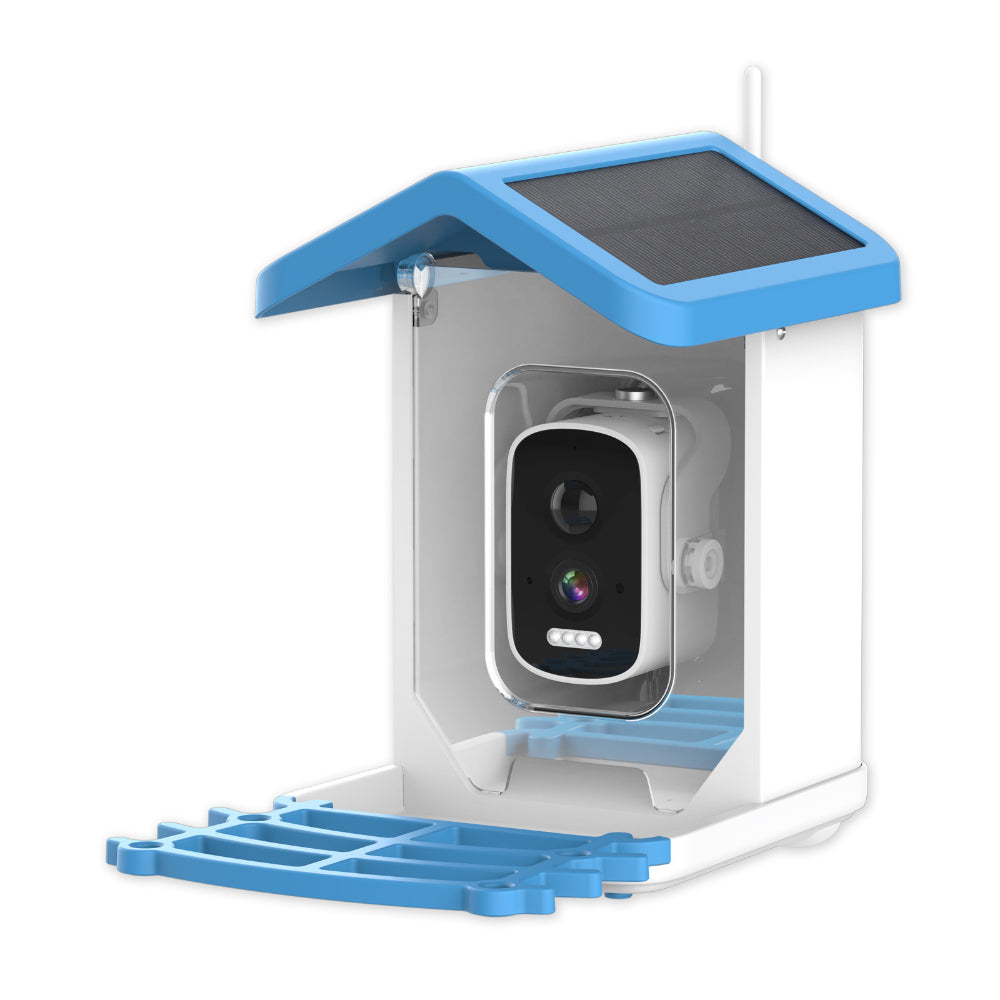 Solar-Powered Bird Feeder Camera with HD Video for Outdoor Birdwatching