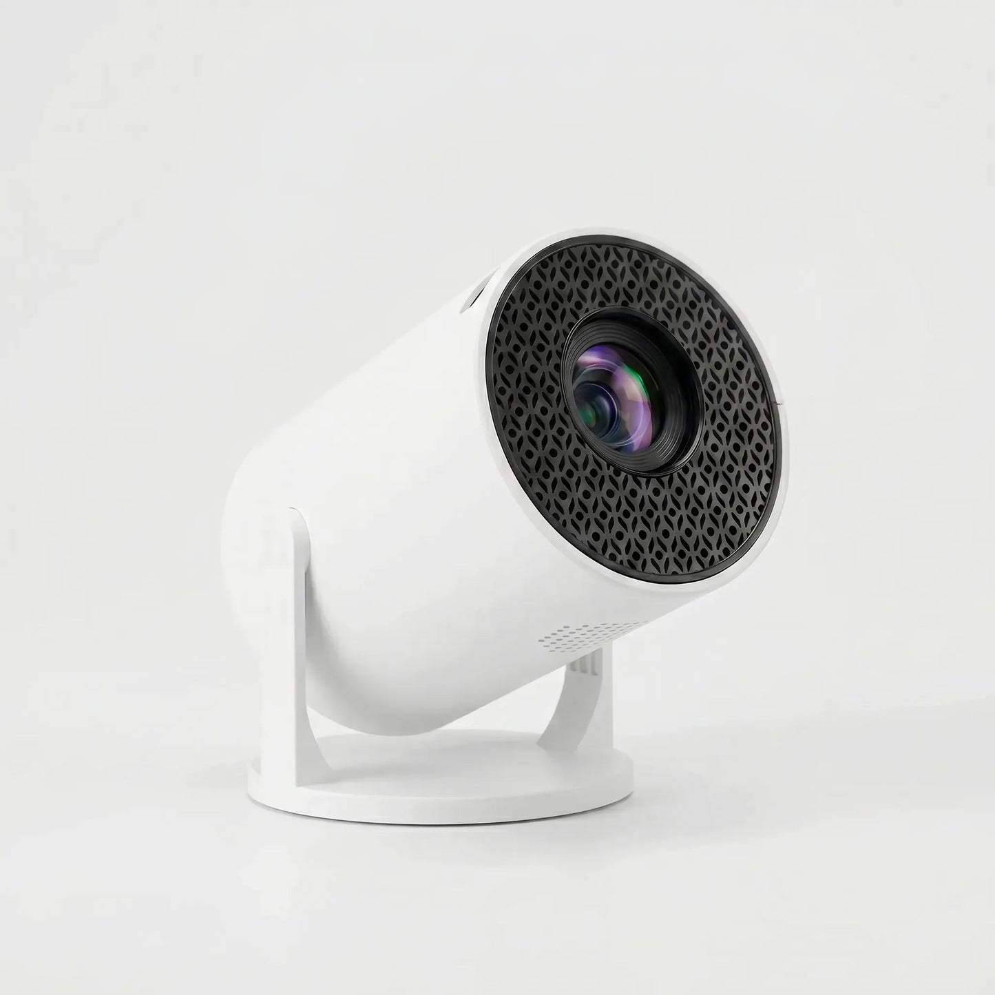 Rotating Smart Projector with Adjustable Stand for Movies and Streaming