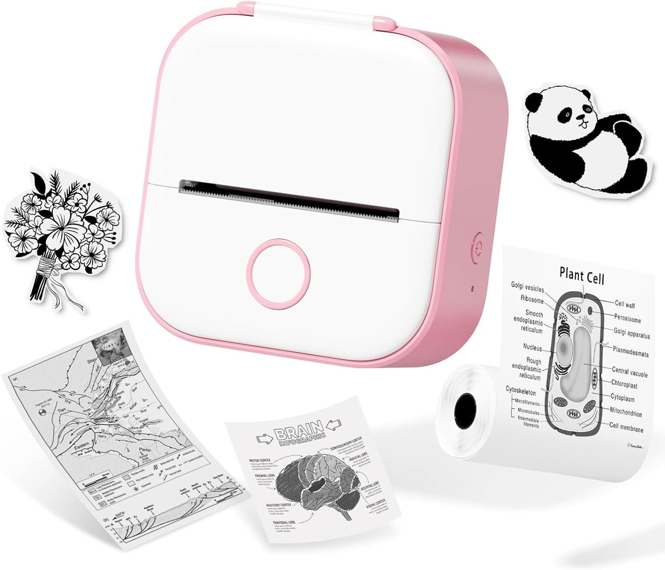 Portable Mini Printer - Eco-Friendly Thermal Printing for Labels & Stickers
