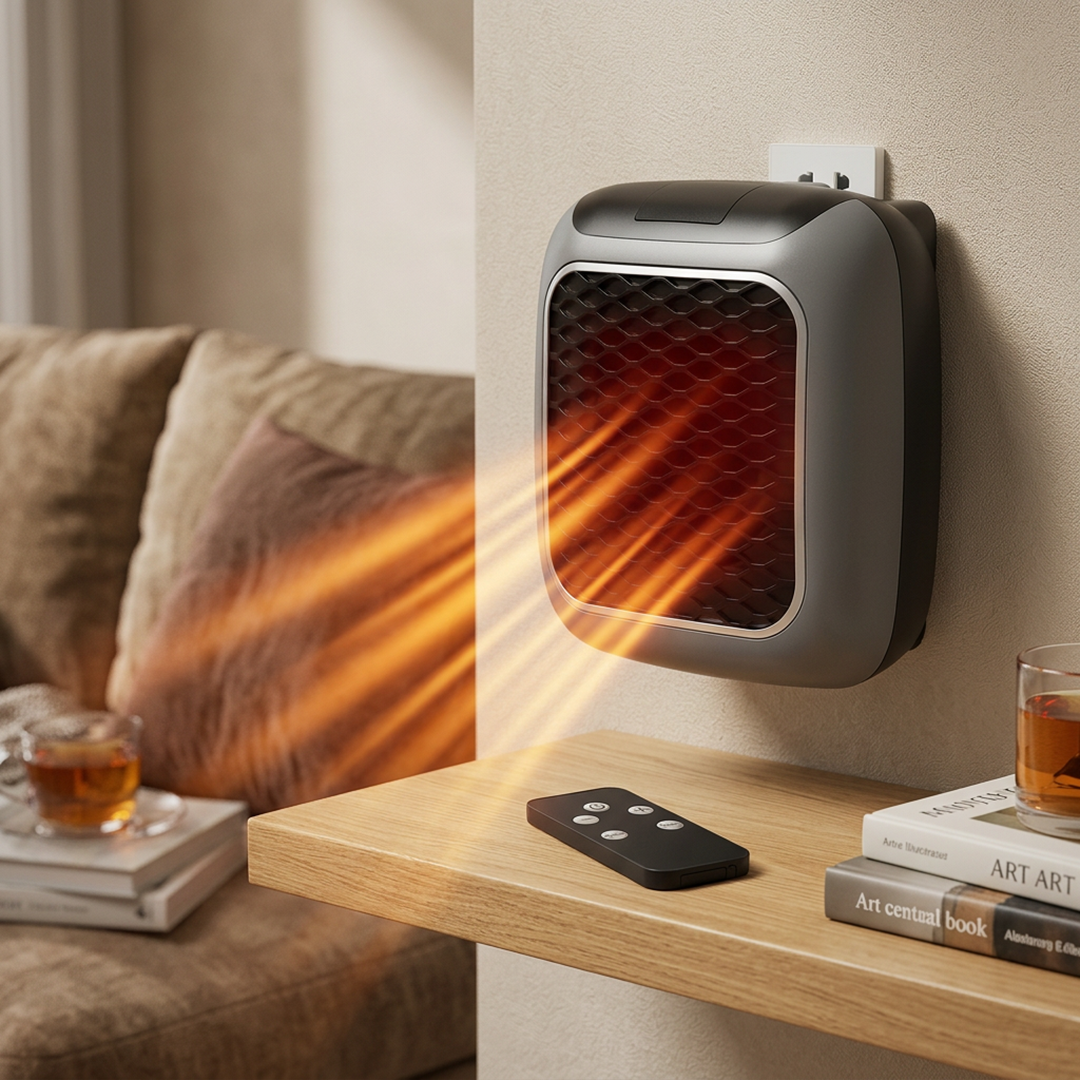 Wall-Mounted Heater - Portable Electric Plug-In Unit
