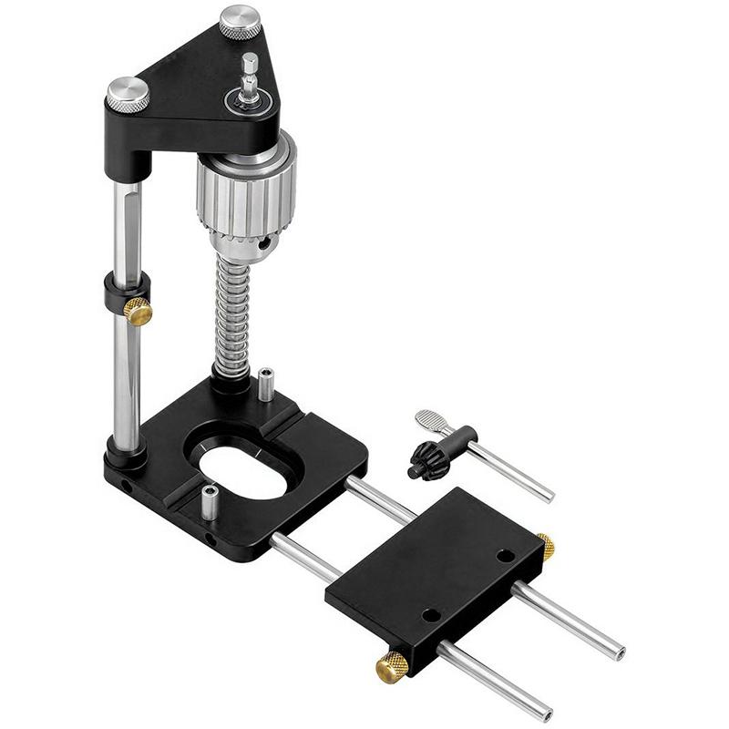 Adjustable Depth Stop Drill Guide Jig – Portable Precision Tool for Woodworking