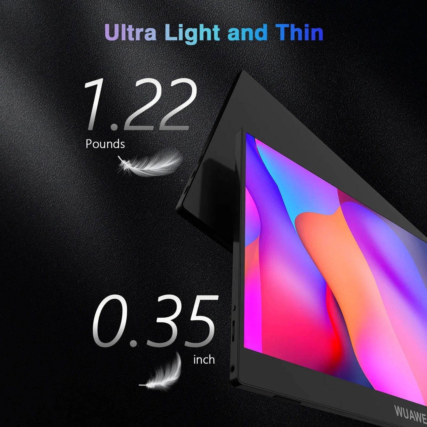 14-Inch Slim Travel Monitor – Lightweight 1080P HD Display for On-the-Go Use