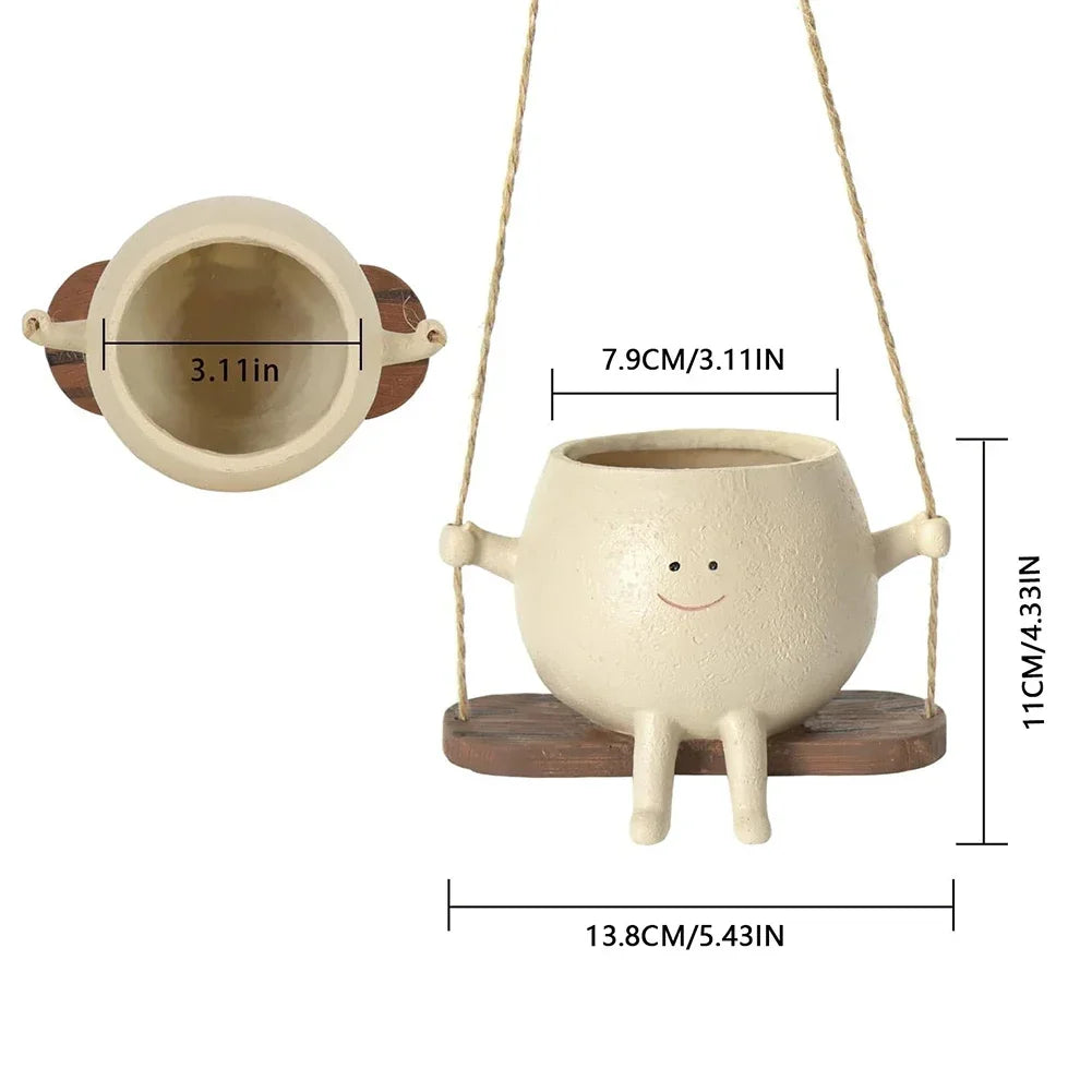 Charming Suspended Planter for Small Greens