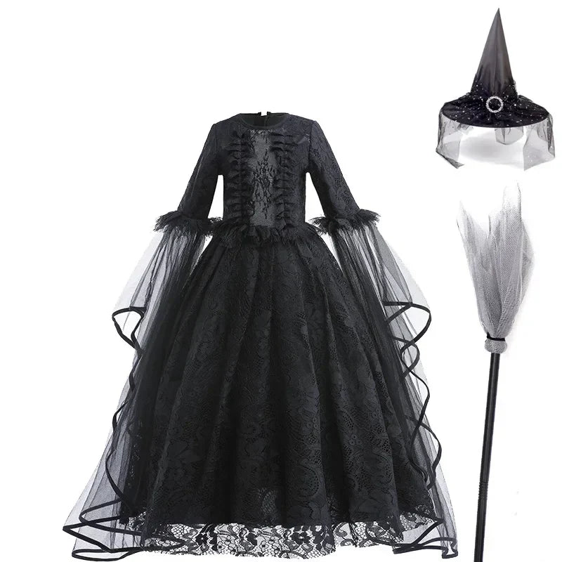 Majestic Villainess Costume Dress for Girls, Ages 4-6