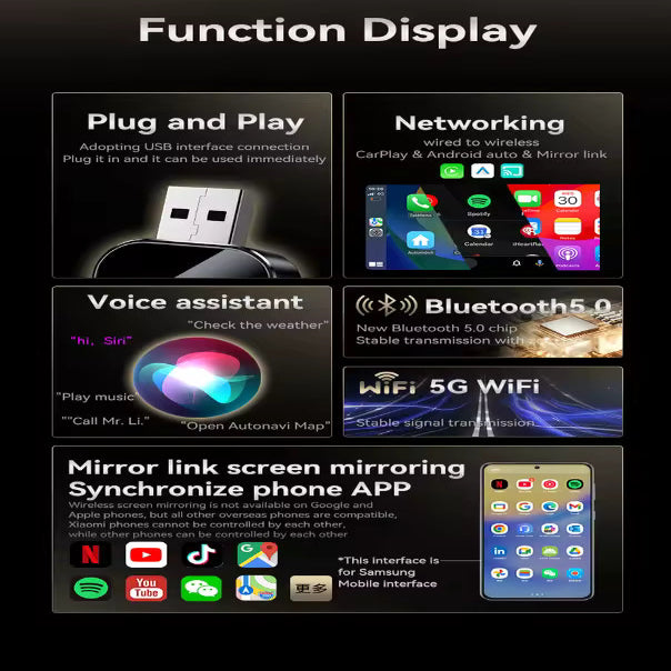 Seamless Wireless Car Adapter for Music and Navigation