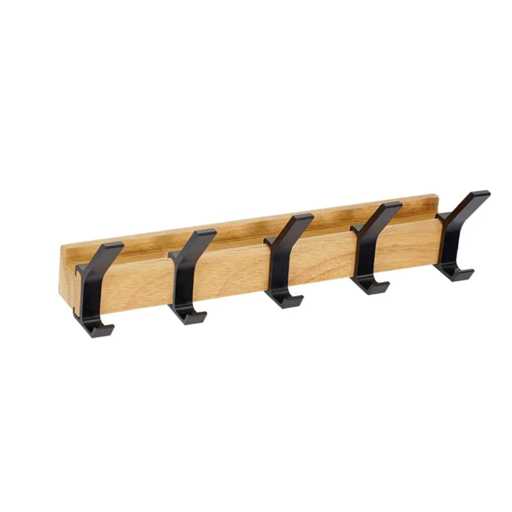 Wall-Mounted Coat Rack with Adjustable Hooks – Stylish Organizer for Coats and Bags